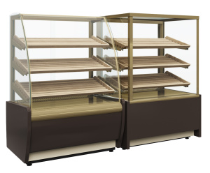 Витрина хлебная Carboma KC70 N 0,6-1 LIGHT Bread 0102-0109 (0,6 Cube со стеклом)