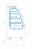 Витрина кондитерская Carboma K70 VM 0,6-2 STANDARD 9005-0109 (открытая, версия 2.0)