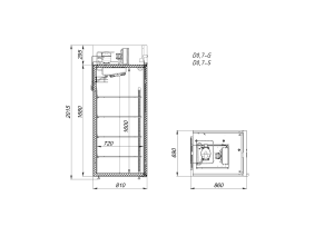 Шкаф холодильный Arkto D0.7-GL
