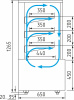 Витрина кондитерская Carboma KC70 VM 0,9-1 LIGHT 0102-0109 (ВХСв-0,9д Cube)
