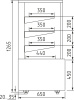 Витрина нейтральная Carboma KC70 N 0,9-1 LIGHT 0102-0109 (0,9 Cube)