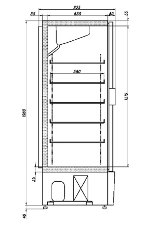 Шкаф морозильный Ариада Рапсодия R750L