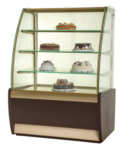 Витрина кондитерская Carboma K70 VH 0,9-1 LIGHT Chocolate 0012-0109 (ВХСв - 0,9д)