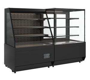 Витрина кондитерская Carboma KC70 VM 0,9-1 LIGHT 9005 (версия 2.0)