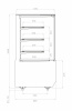 Витрина нейтральная Carboma KC70 N 1,3-1 LIGHT 9005-0109 (версия 2.0)