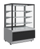 Витрина кондитерская Carboma KC70 VV 1,3-1 STANDARD 9006-9005 (ВХСв-1,3д Cube Люкс ТЕХНО)